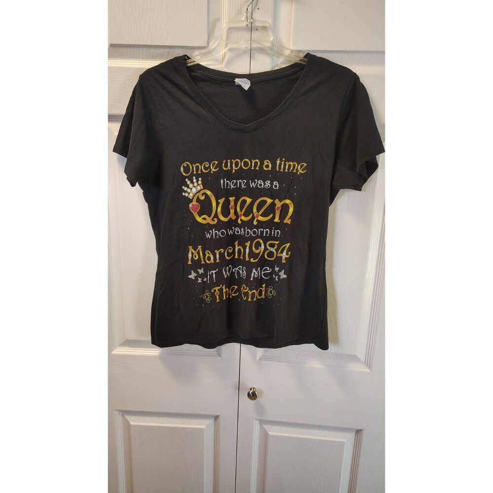 Port & Company Fan Favorite "Once Upon A Time There Was A Queen" Tee Size XL